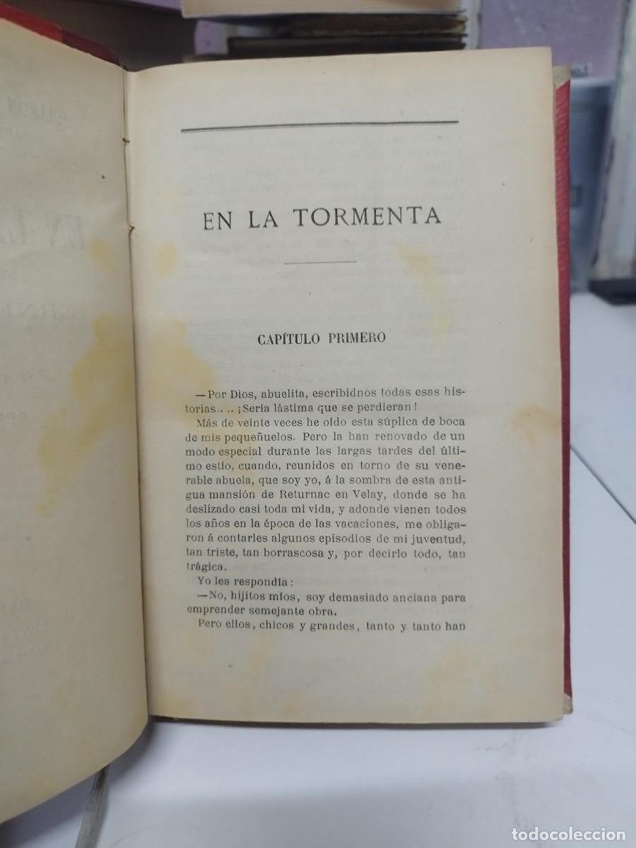 Libros antiguos: Espectacular libro de 1906 en la tormenta, de Ernesto Daudet. - Foto 4