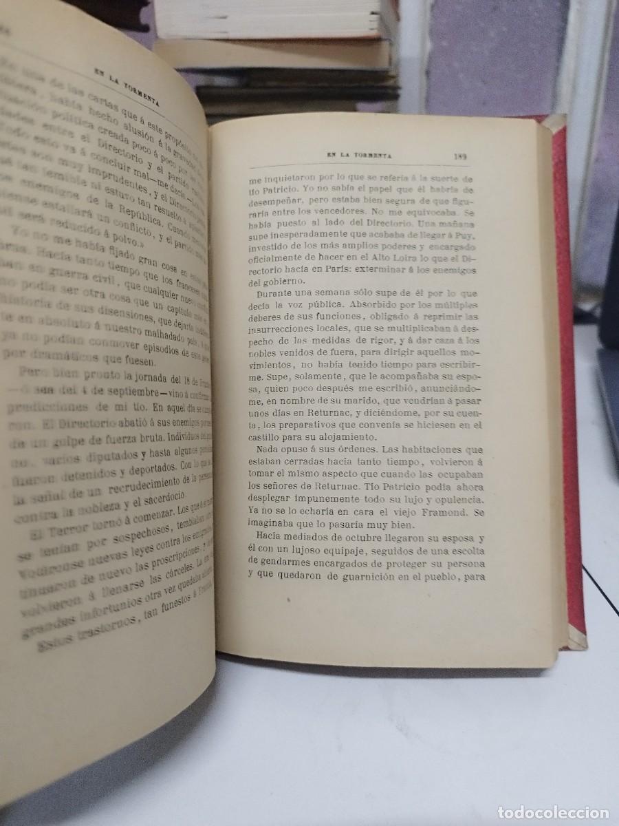 Libros antiguos: Espectacular libro de 1906 en la tormenta, de Ernesto Daudet. - Foto 5