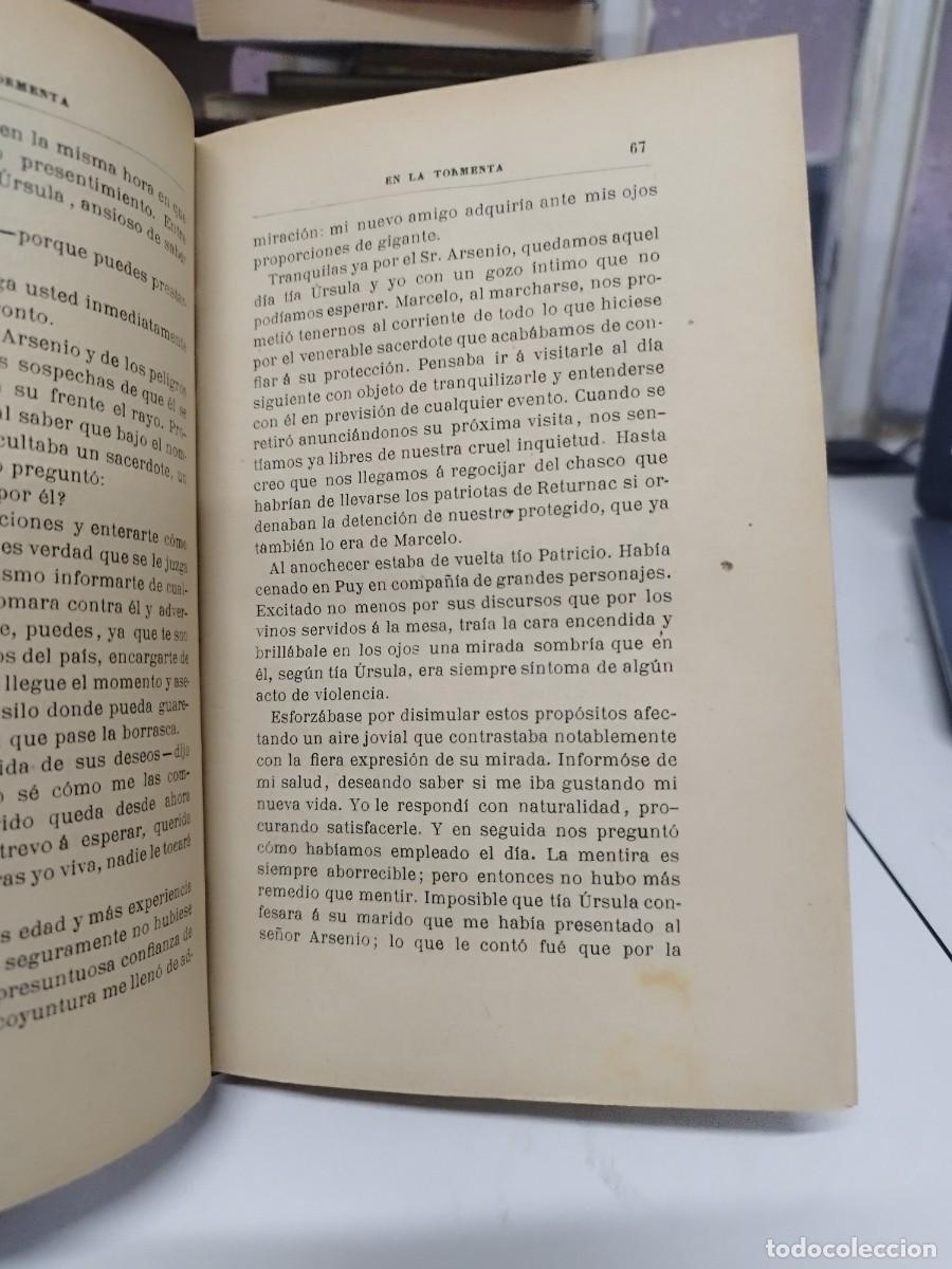 Libros antiguos: Espectacular libro de 1906 en la tormenta, de Ernesto Daudet. - Foto 6