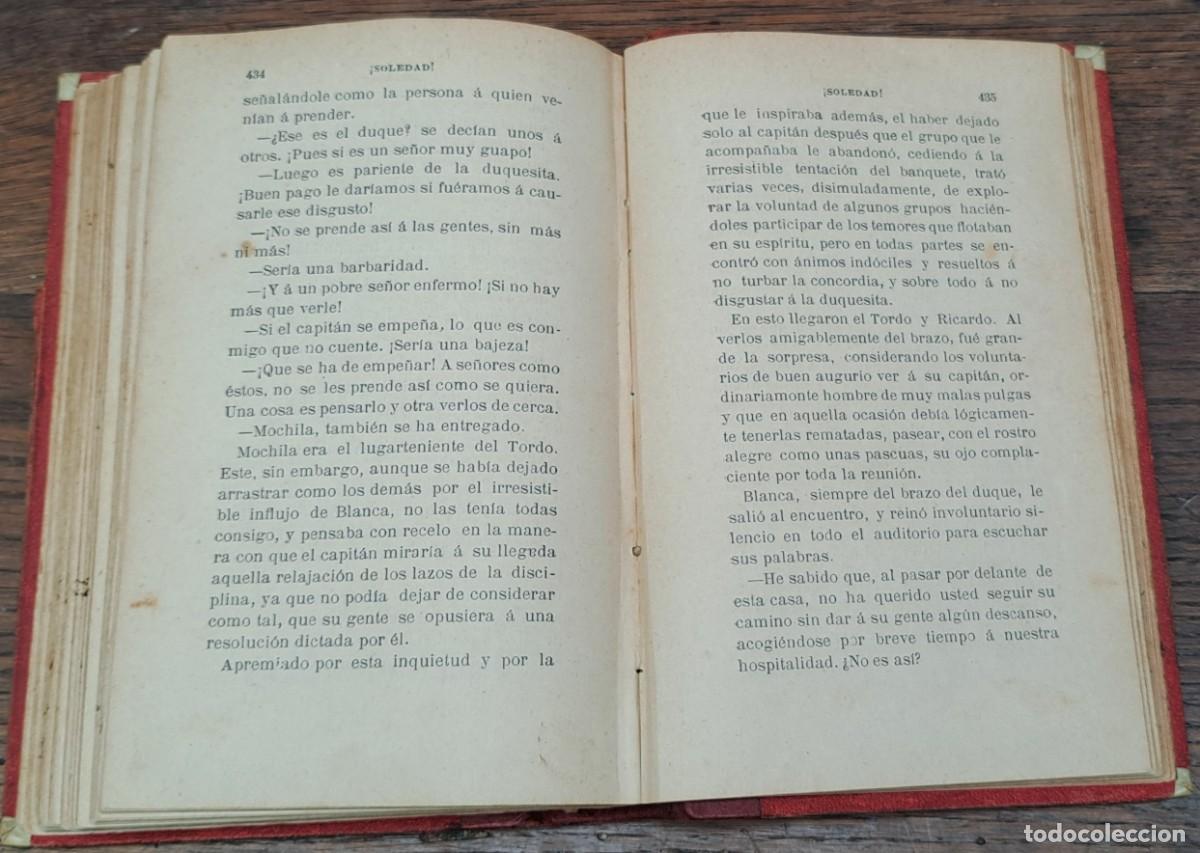 Libros antiguos: Soledad, Ceferino Su&aacute;rez Bravo 1893 - Foto 4