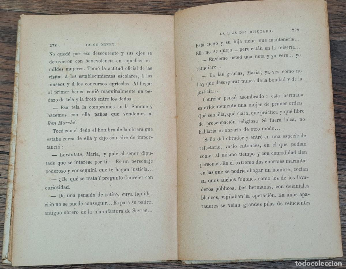 Libros antiguos: La hija del diputado, Jorge Ohnet, 1910 - Foto 5