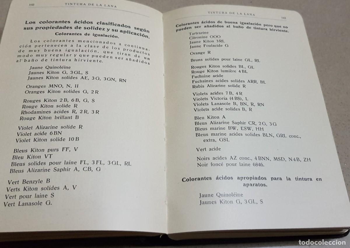Libros antiguos: TINTURA DE LA LANA - Foto 3
