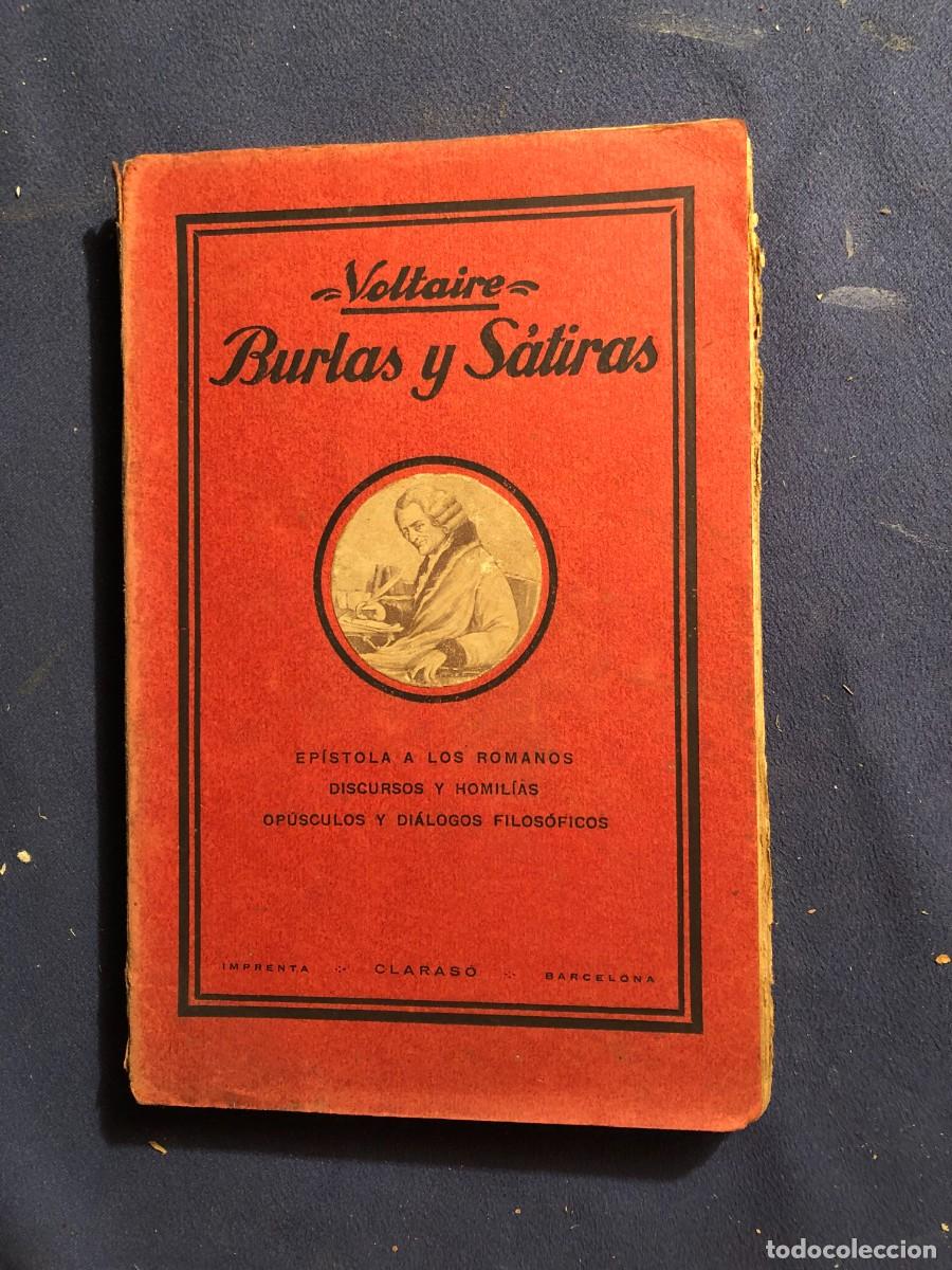 Libros antiguos: VOLTAIRE: - BURLAS Y SATIRAS - (c.1930). - Foto 1