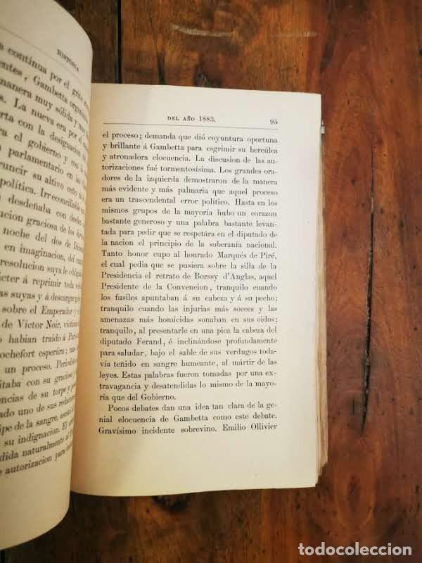 Libros antiguos: CASTELAR, Emilio. Historia del a&ntilde;o 1883 - Foto 4