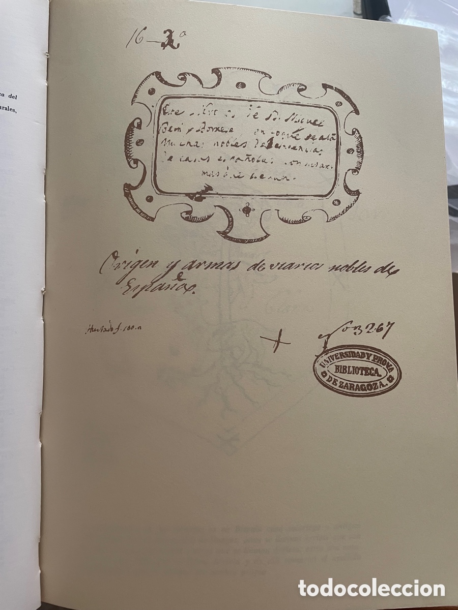 Libros antiguos: Origen y armas de varios nobles de Espa&ntilde;a - Foto 3