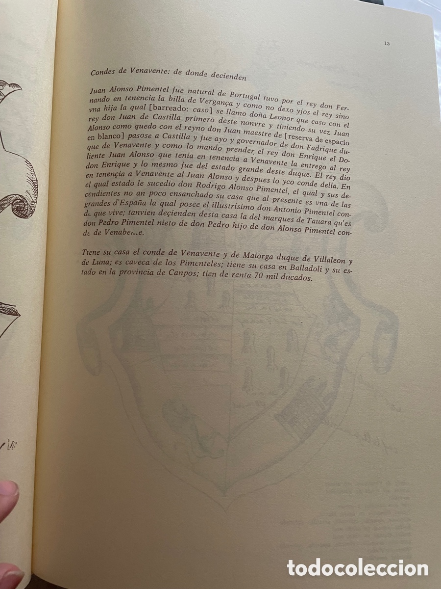 Libros antiguos: Origen y armas de varios nobles de Espa&ntilde;a - Foto 5