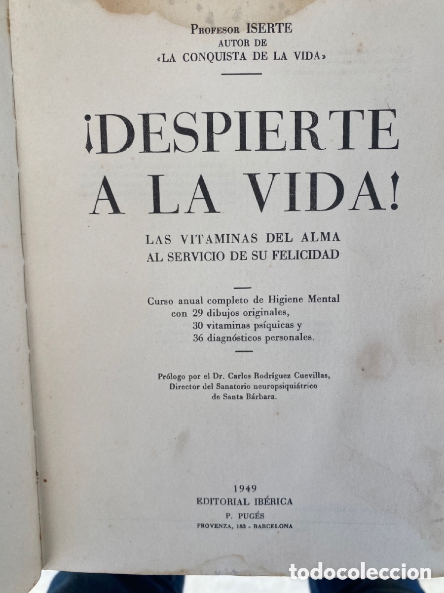 Libros antiguos: Despierte a la vida. P. Puges. 1949. Editorial Ib&eacute;rica - Foto 3