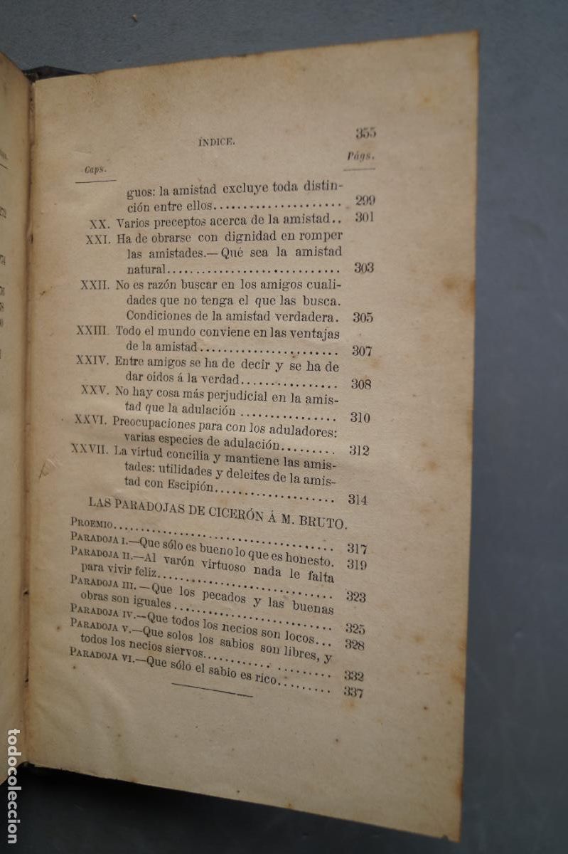 Libros antiguos: OBRAS COMPLETAS DE CICERON. 1879 - Foto 13