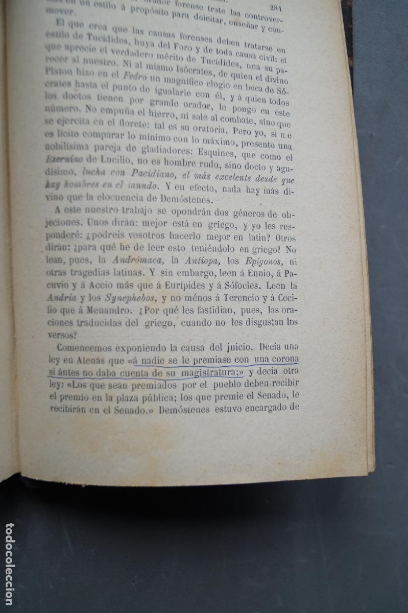Libros antiguos: OBRAS COMPLETAS DE CICERON. 1879 - Foto 19