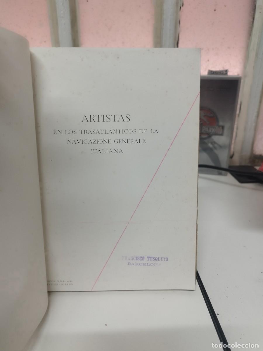 Libros antiguos: Artistas en los Trasatl&aacute;nticos de la N. G. I. - Foto 2
