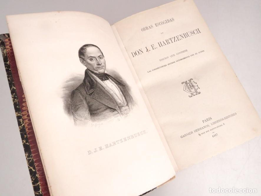 Libros antiguos: OBRAS ESCOGIDAS DE D. J. E. HARTZENBUSCH. PARIS 1897 - Foto 1