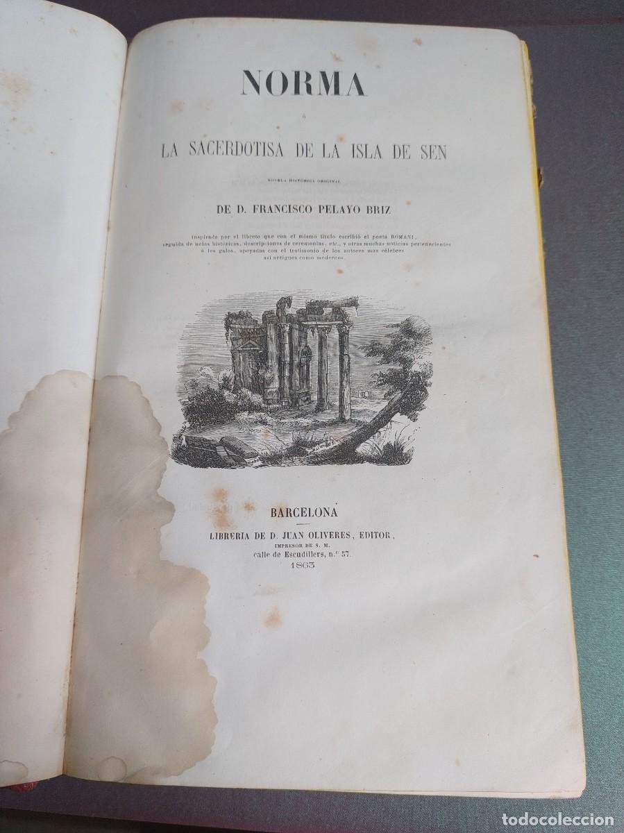 Libros antiguos: Norma o la sacerdotisa de la isla de Sen - Francisco Pelayo - Foto 1