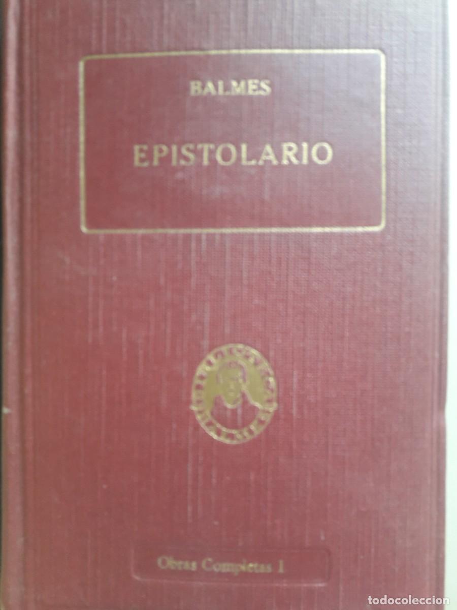 Libros antiguos: epistolario Jaime Balmes pbro. - Foto 1