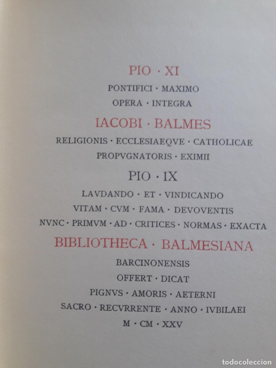 Libros antiguos: epistolario Jaime Balmes pbro. - Foto 2
