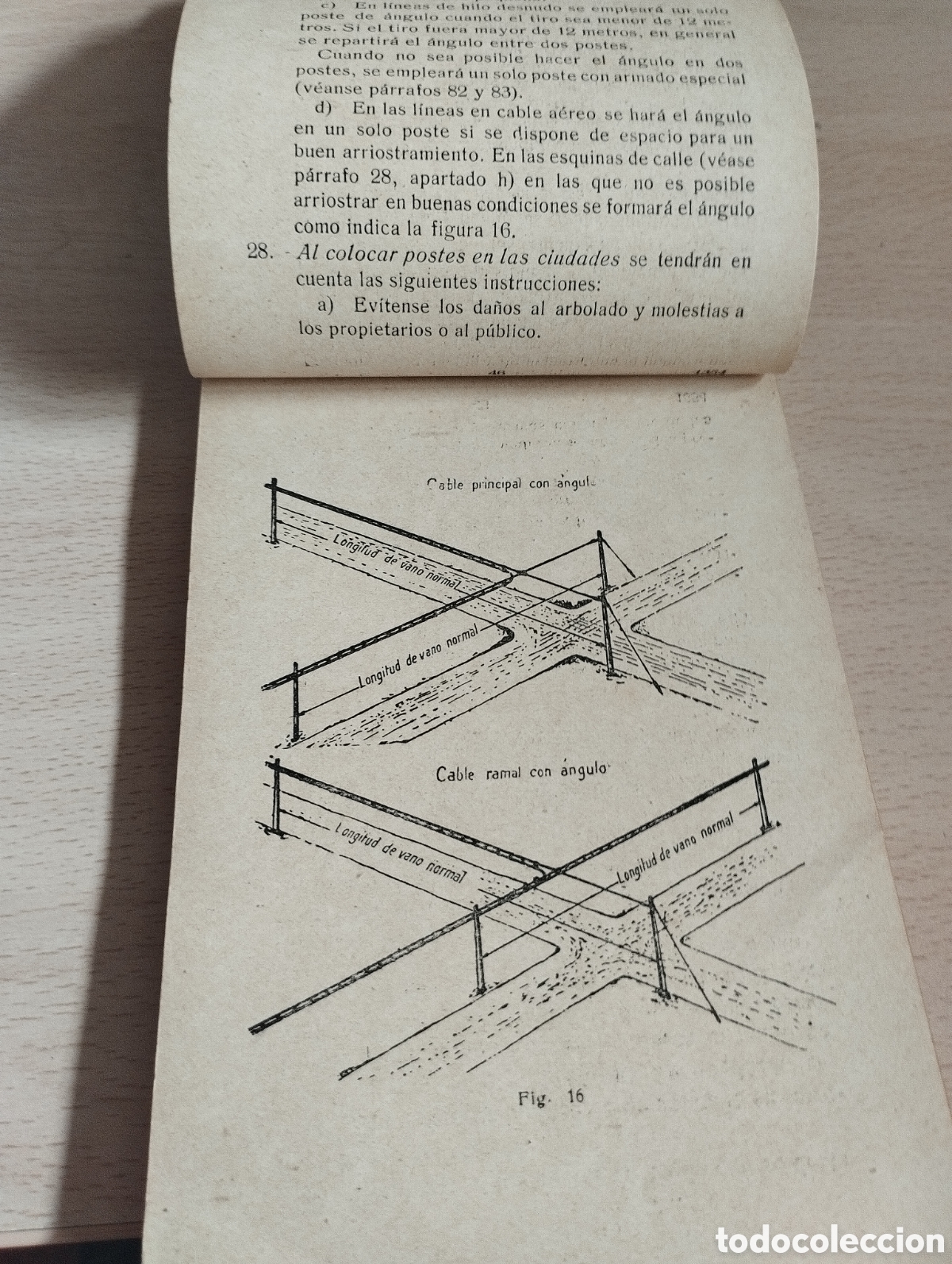 Libros antiguos: COMPA&Ntilde;&Iacute;A TELEF&Oacute;NICA NACIONAL CONSTRUCCI&Oacute;N L&Iacute;NEAS DE POSTES A&Ntilde;O 1925 - Foto 5