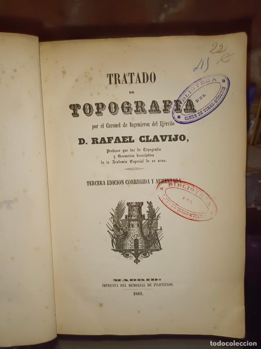 Libros antiguos: TRATADO DE TOPOGRAFIA A&Ntilde;O 1861 - Foto 1