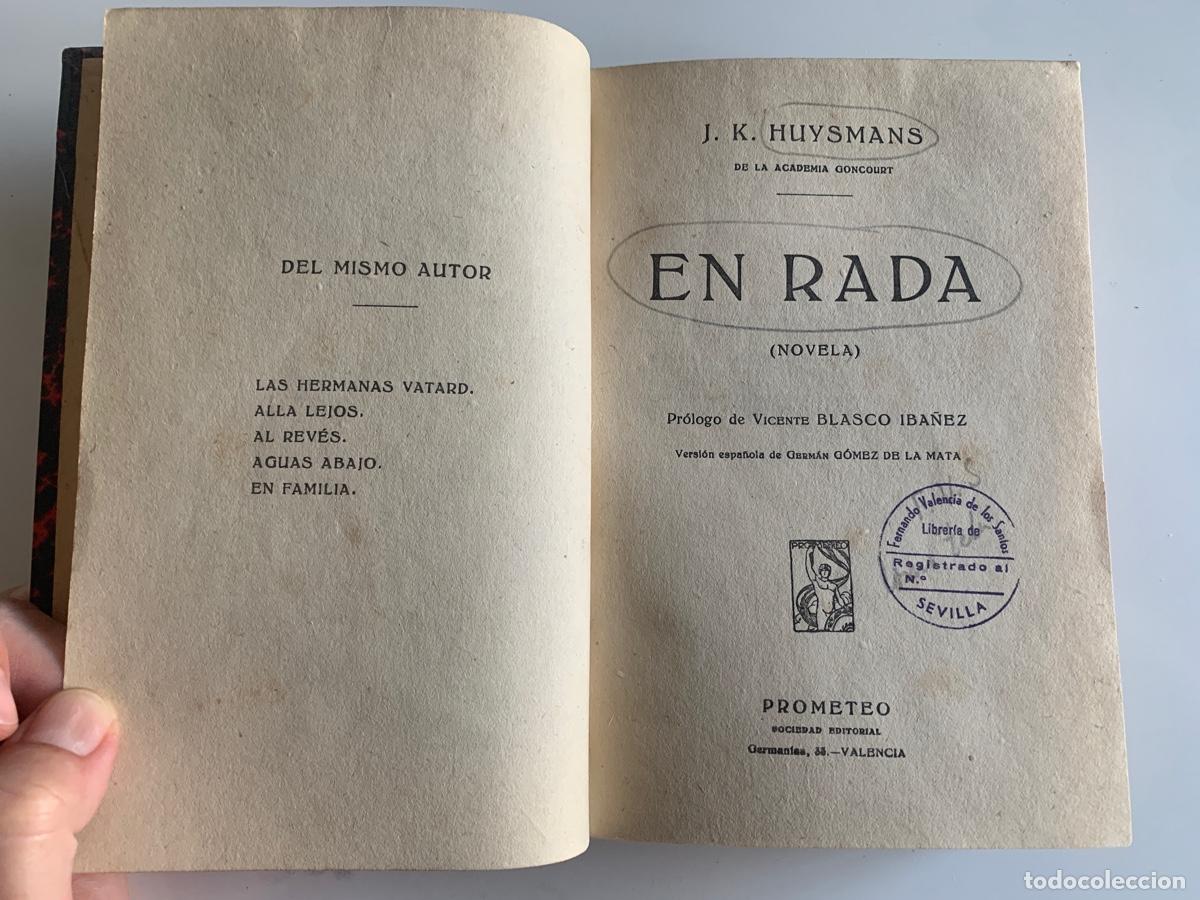 Livres anciens: ''EN RADA'' J.K.HUYSMANS. 1919. LA NOVELA LITERARIA .U41