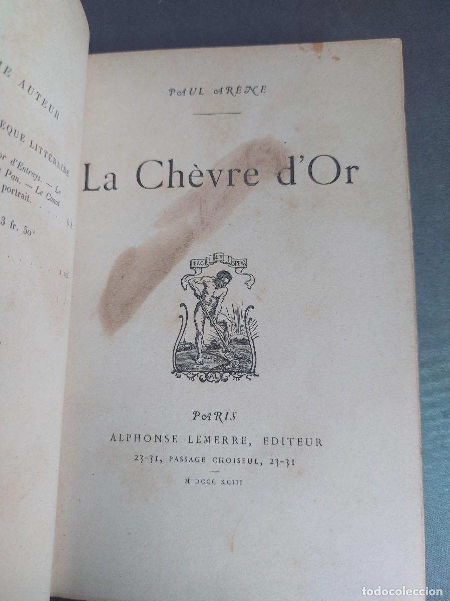 Libros antiguos: La cabra dorada - Paul Arene - 1893- con ex libris - Foto 1