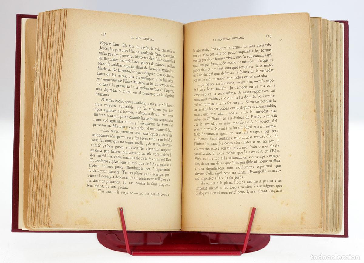 Libros antiguos: COROMINES, Pere - La vida austera - 1908 PRIMERA EDICI&Oacute; - Foto 4