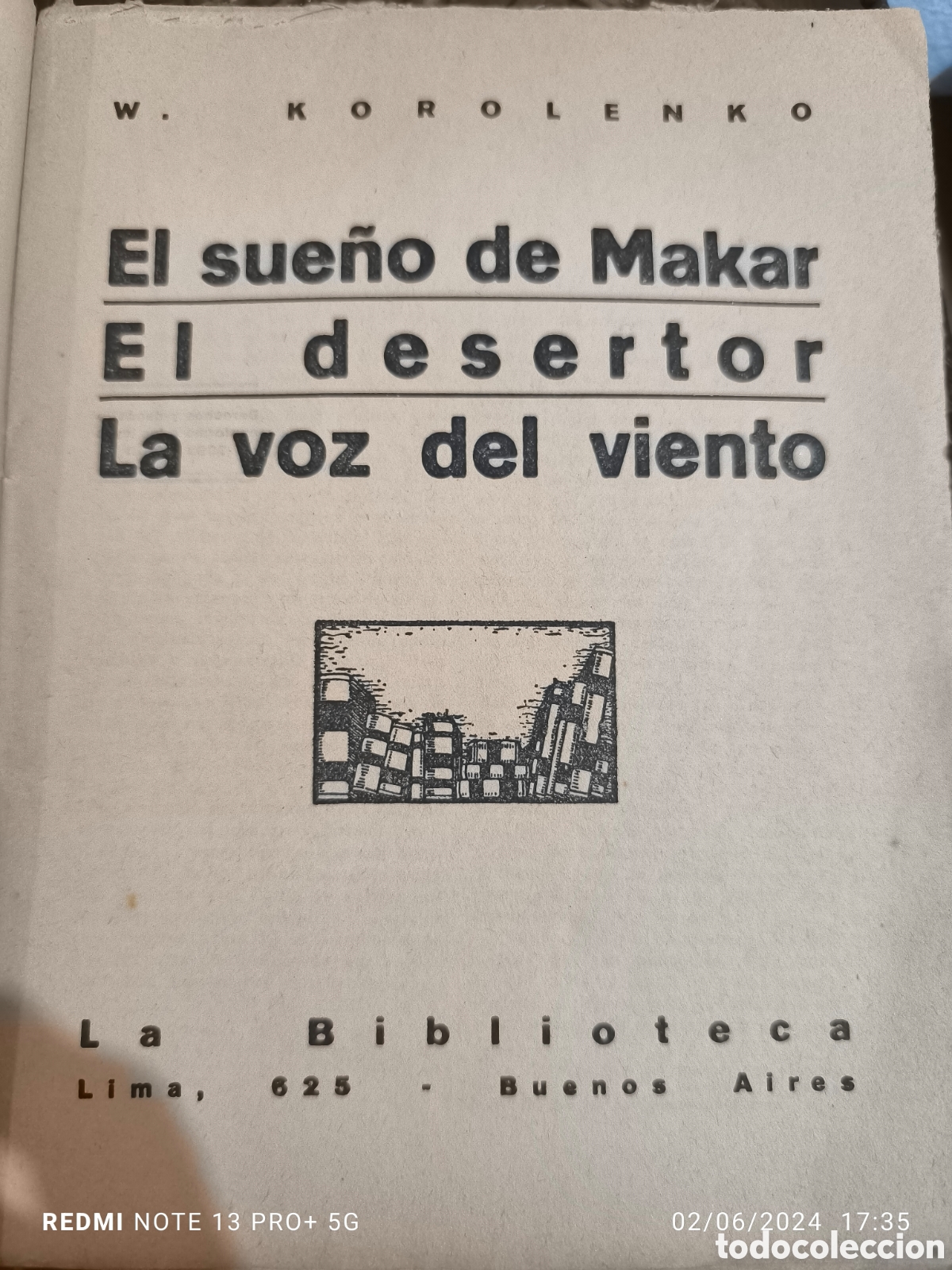 Libros antiguos: Korolenko El sue&ntilde;o de Makar. El desertor. - Foto 2