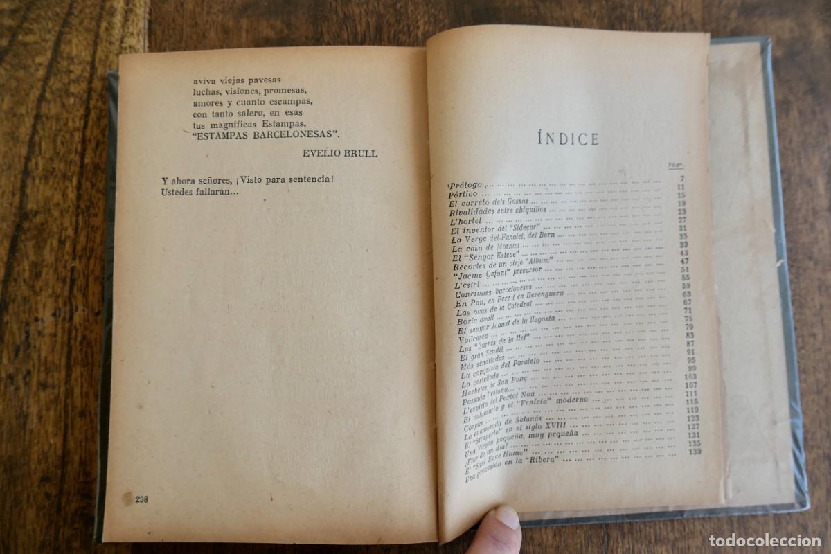 Libros antiguos: ESTAMPAS BARCELONESAS- RICARDO SU&Ntilde;E ALVAREZ 1944 - Foto 5