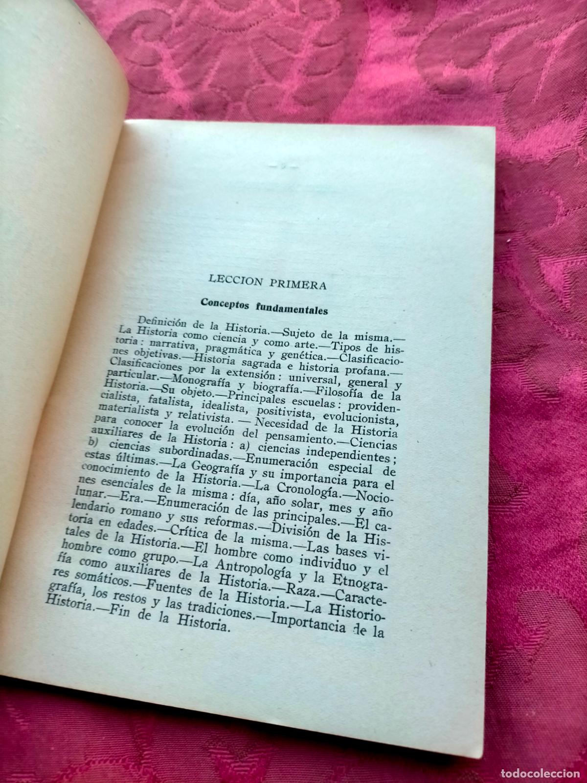 Libros antiguos: Programa-gu&iacute;a de historia universal C Perez Bustamante - Foto 3