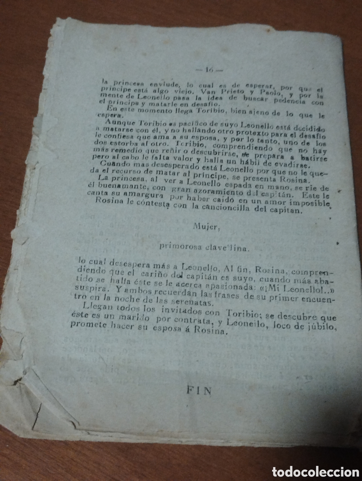 Libros antiguos: Zarzuela Argumento y Cantables La Canci&oacute;n del Olvido - Foto 3