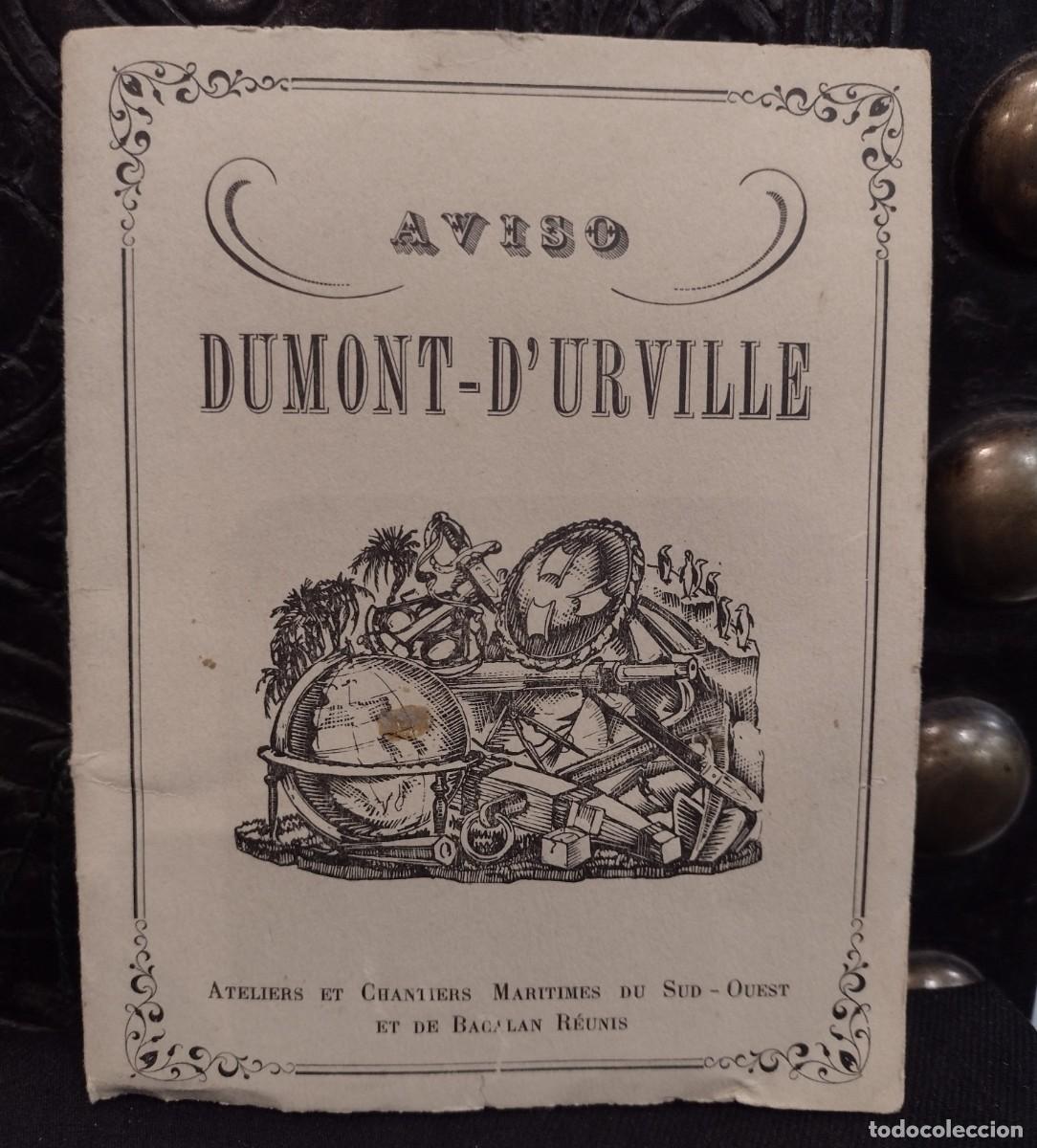 Libros antiguos: Dumont-D&acute;Urville &rdquo;Aviso&rdquo; 1932 - Foto 1