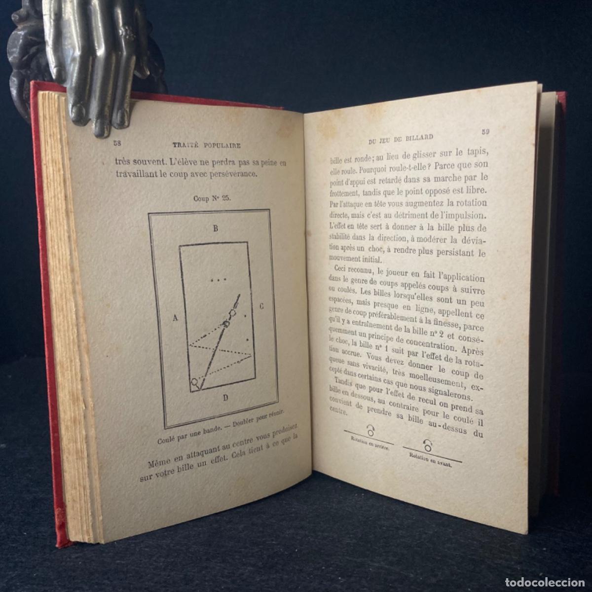 Libros antiguos: Billar - Trait&eacute; Populaire de Jeu de Billard - Arnous De Rivi&egrave;re - Par&iacute;s - Foto 3