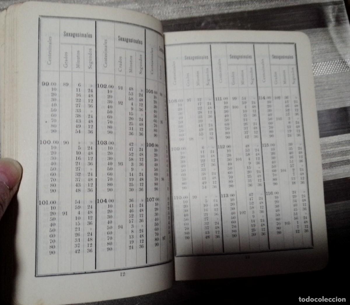 Libros antiguos: TABLAS PARA EL TRATADO DE CURVAS CIRCULARES - Foto 2