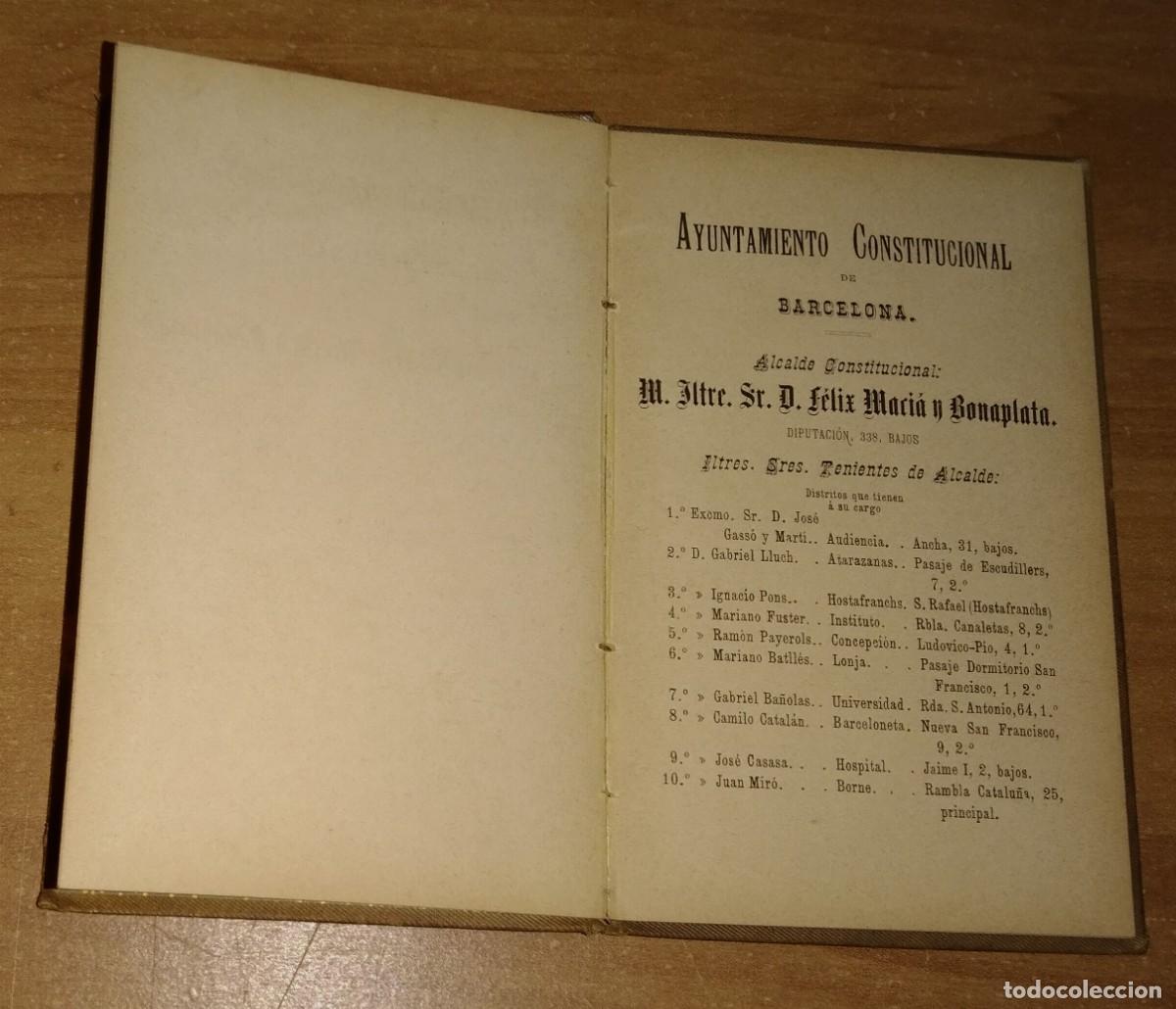 Libros antiguos: AYUNTAMIENTO CONSTITUCIONAL DE BARCELONA, 1890 - Foto 3
