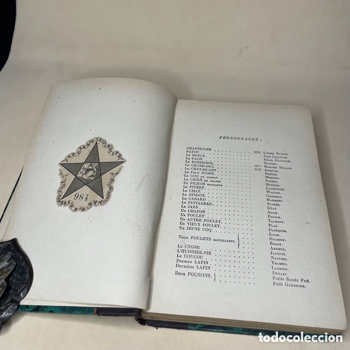 Libros antiguos: Chantecler - Edmond Rostand - 1910- con ex libris - Foto 3