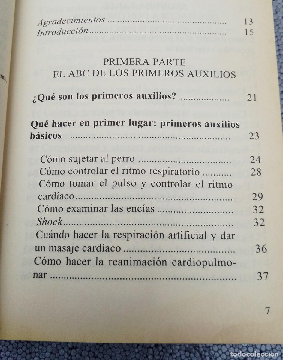 Libros antiguos: PRIMEROS AUXILIOS PARA PERROS - Foto 2