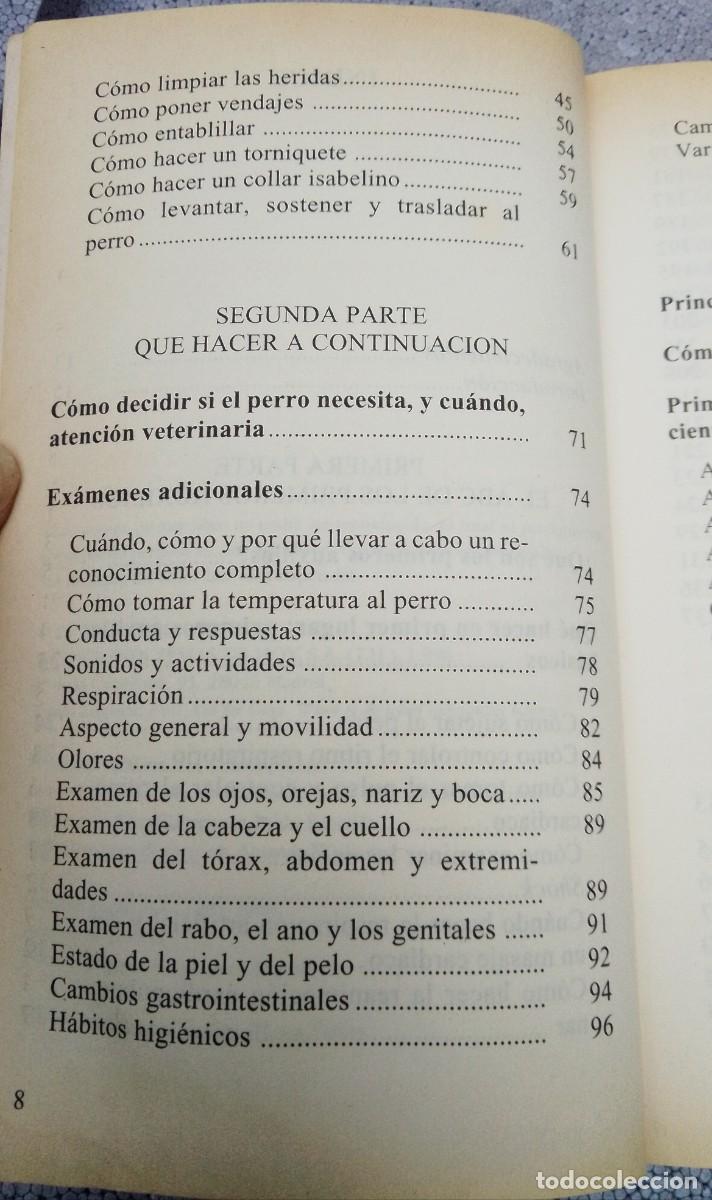 Libros antiguos: PRIMEROS AUXILIOS PARA PERROS - Foto 4