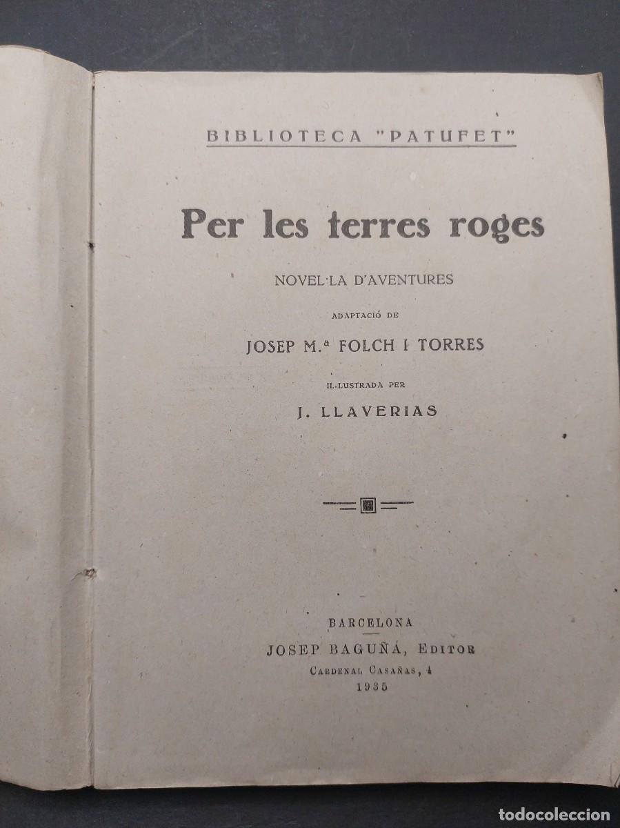 Libros antiguos: PER LES TERRES ROGES A&Ntilde;O 1935 - Foto 4