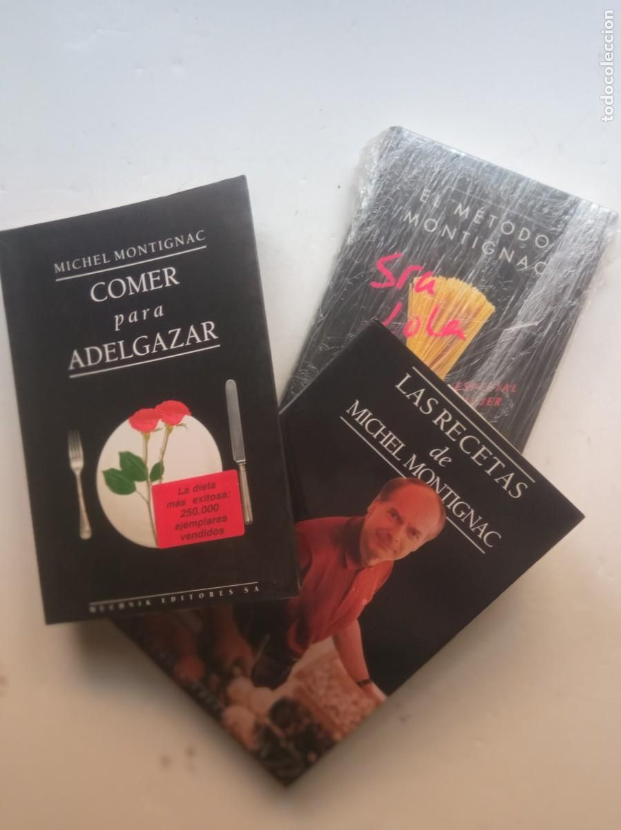 Libros antiguos: Lote Michel Montignac - Foto 1