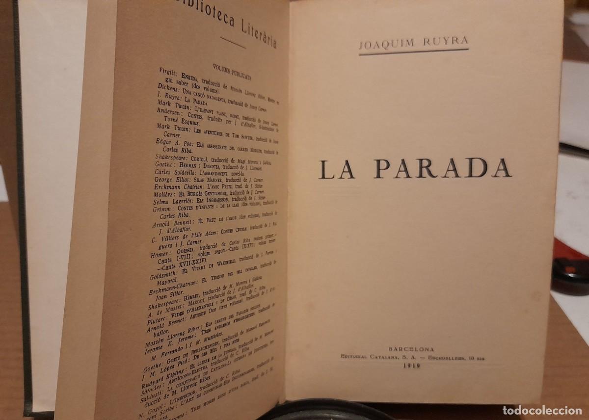 Libros antiguos: J. RUYRA : LA PARADA ( PRIMERA EDICIO, 1919) - Foto 2