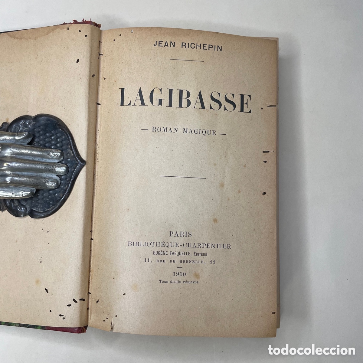 Libros antiguos: Lagibasse - Jean Richepin - con ex libris -1900 - Foto 2