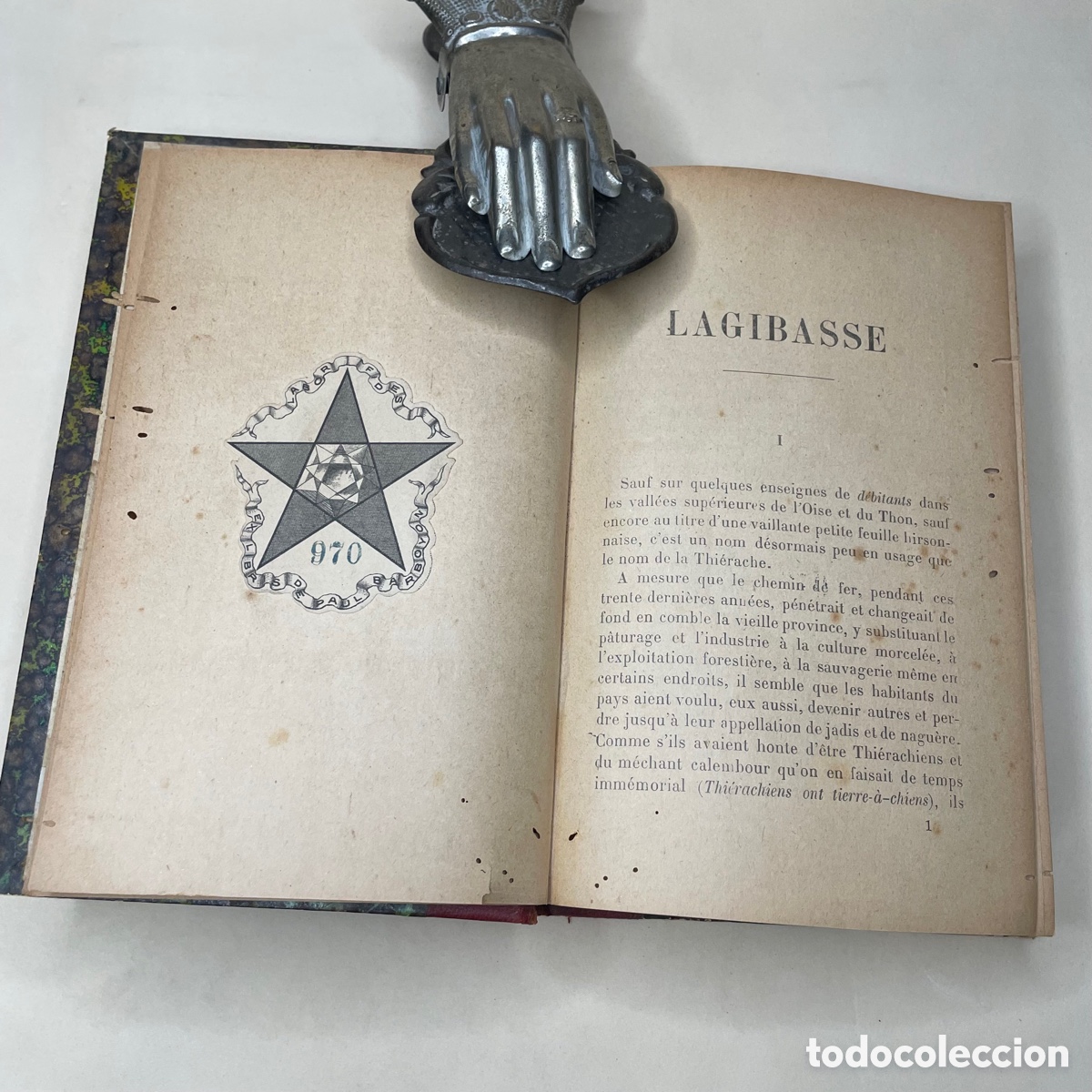 Libros antiguos: Lagibasse - Jean Richepin - con ex libris -1900 - Foto 3