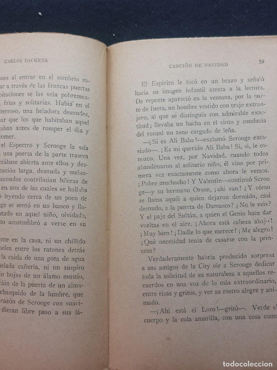 Libros antiguos: CANCI&Oacute;N DE NAVIDAD - CARLOS DICKENS - - Foto 3