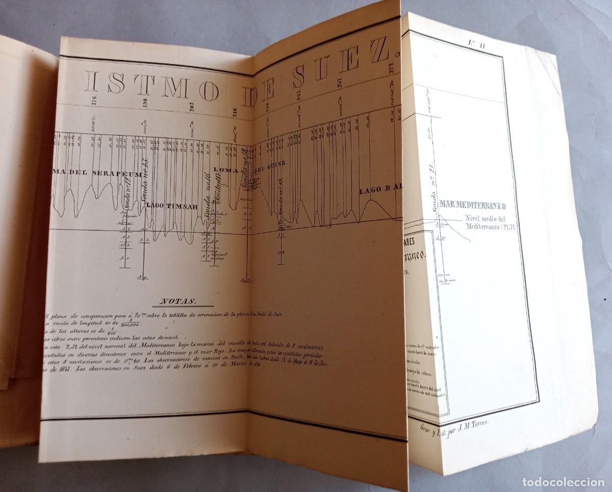 Libros antiguos: ROMPIMIENTO DEL ISTMO DE SUEZ - Foto 5