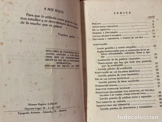 Libros antiguos: ORTOGRAFIA PRACTICA.- LUIS MIRANDA PODADERA - Foto 2