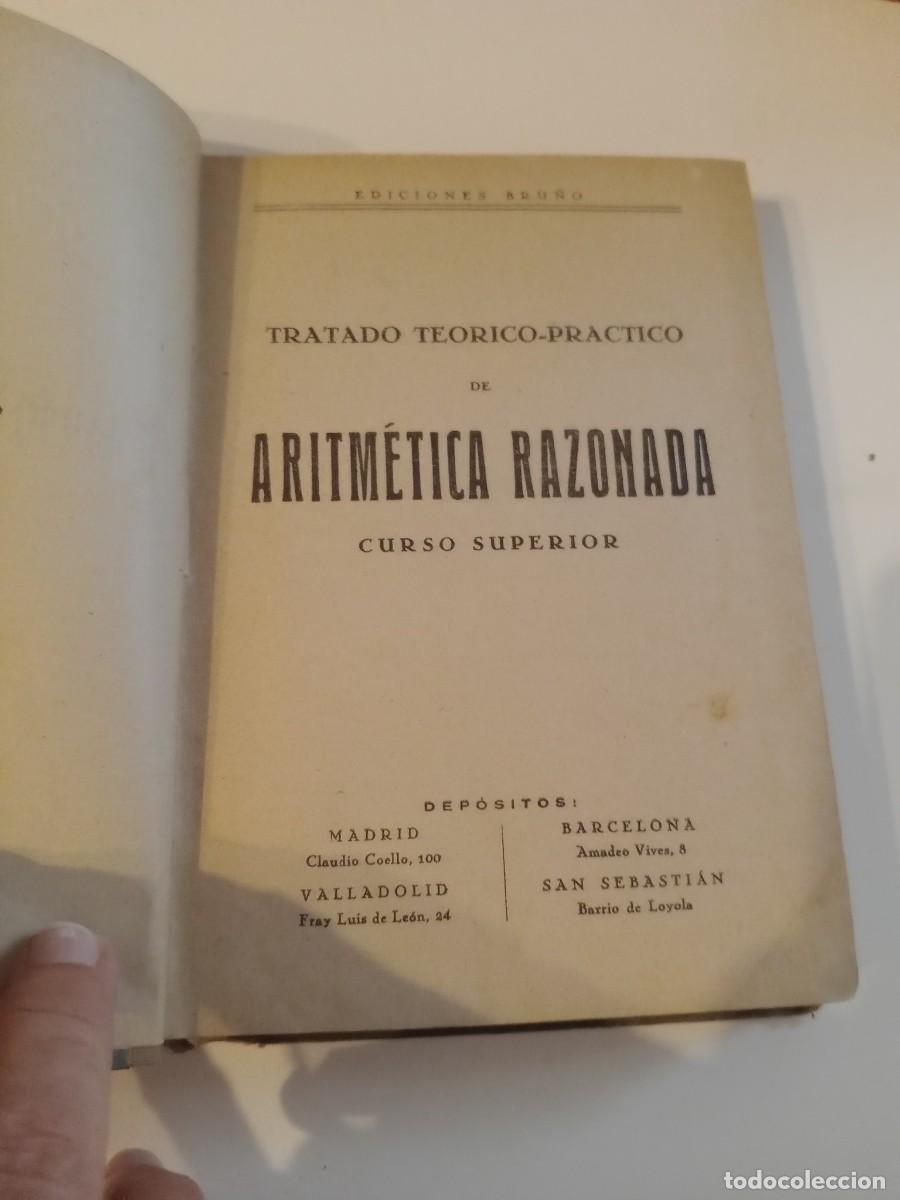 Libros antiguos: S-06 LIBRO ARITMETICA RAZONADA CURSO SUPERIOR BRU&Ntilde;O - Foto 2
