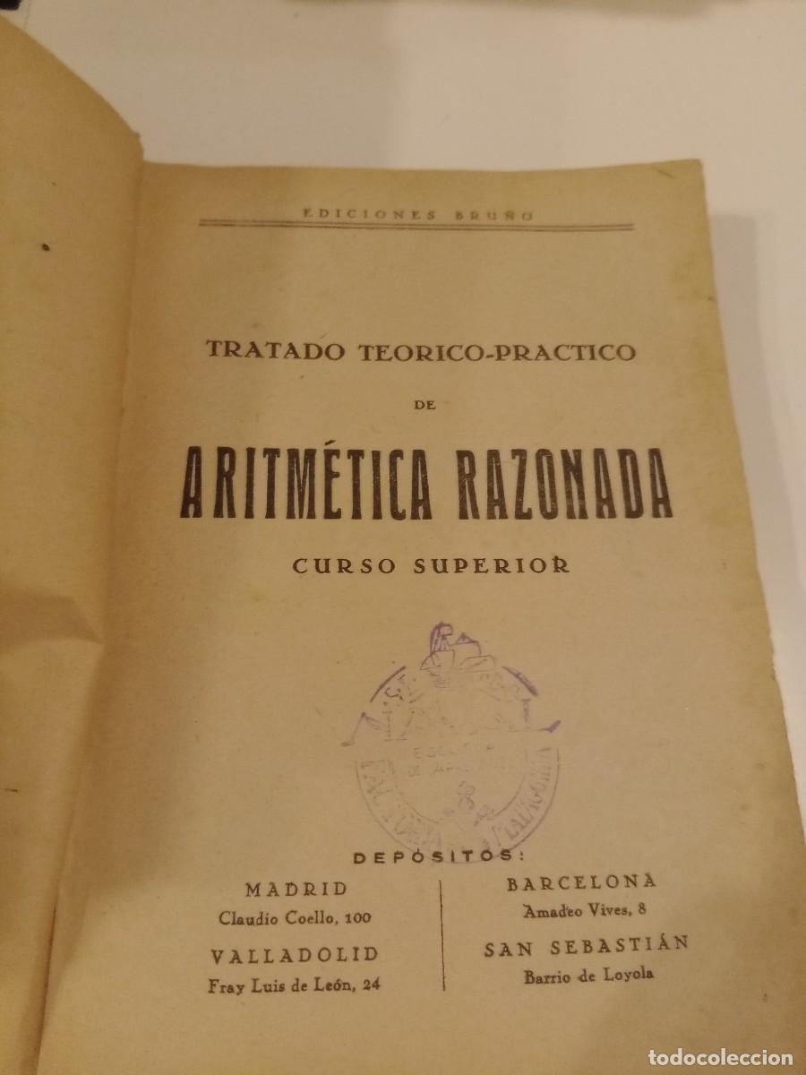 Libros antiguos: S-07 LIBRO ARITMETICA RAZONADA - Foto 2
