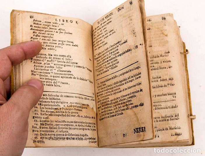 Libros antiguos: HORACIO ESPA&Ntilde;OL - Quinto Horacio Flaco - 1699 - DIF&Iacute;CIL - Foto 5