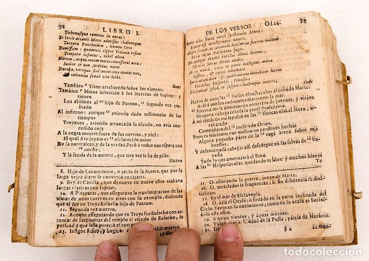 Libros antiguos: HORACIO ESPA&Ntilde;OL - Quinto Horacio Flaco - 1699 - DIF&Iacute;CIL - Foto 6