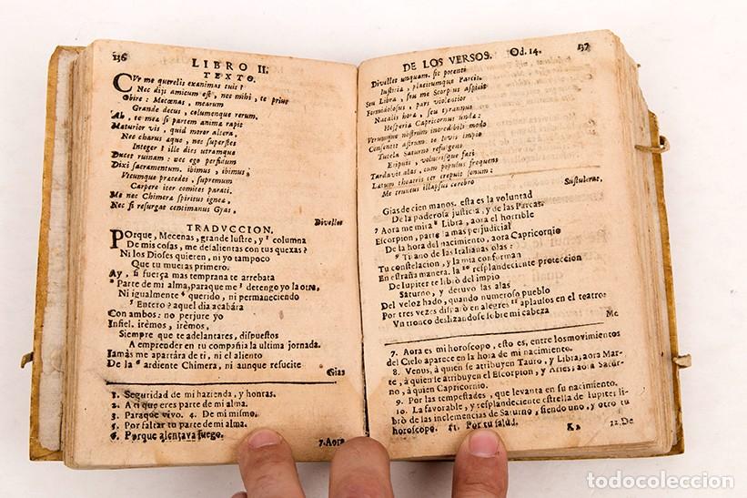 Libros antiguos: HORACIO ESPA&Ntilde;OL - Quinto Horacio Flaco - 1699 - DIF&Iacute;CIL - Foto 7