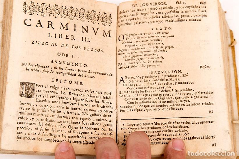 Libros antiguos: HORACIO ESPA&Ntilde;OL - Quinto Horacio Flaco - 1699 - DIF&Iacute;CIL - Foto 8