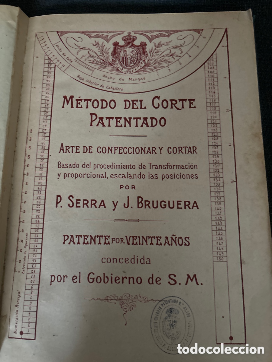 Libros antiguos: M&eacute;todo de corte y patentado. - Foto 6