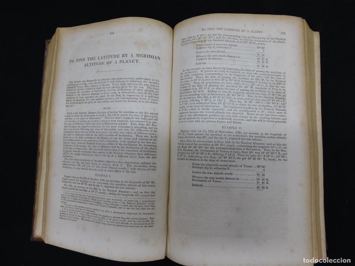 Libros antiguos: THE NEW AMERICAN PRACTICAL NAVIGATOR - NATHANIEL BOWDITCH - 1839 - Foto 10